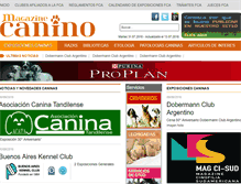 Tablet Screenshot of magazinecanino.com